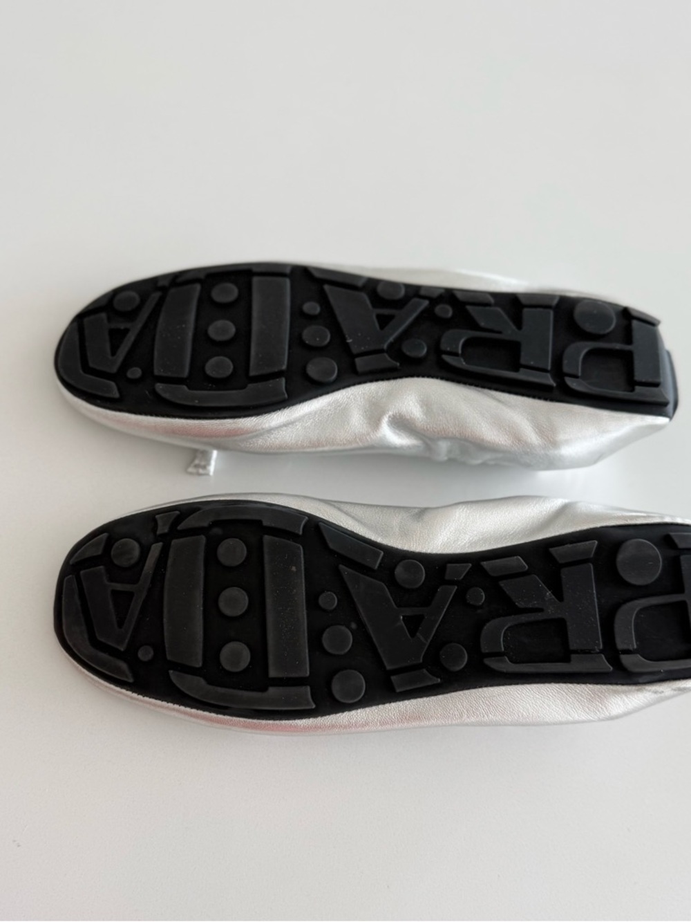 NWOT PRADA Metallic leather ballet flats - 38 - Picture 8 of 9